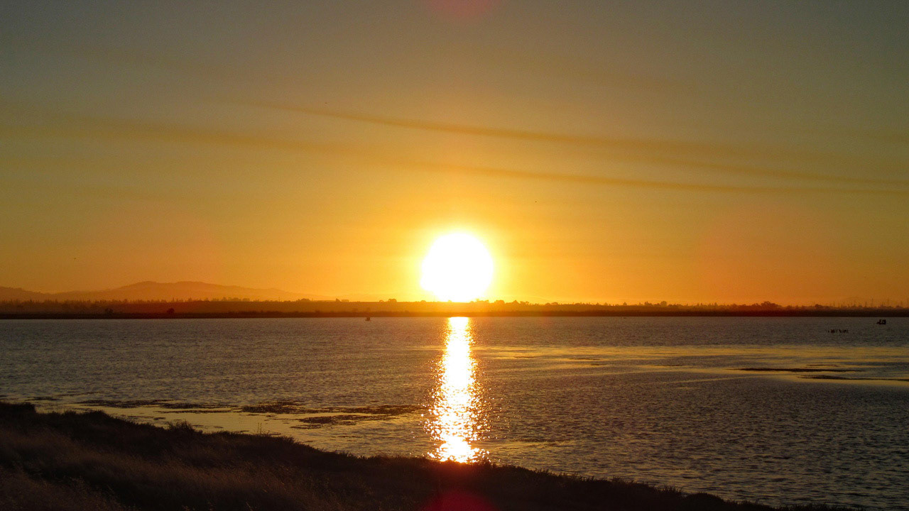 Sunset, SF Bay Trail, Mountian View, CA