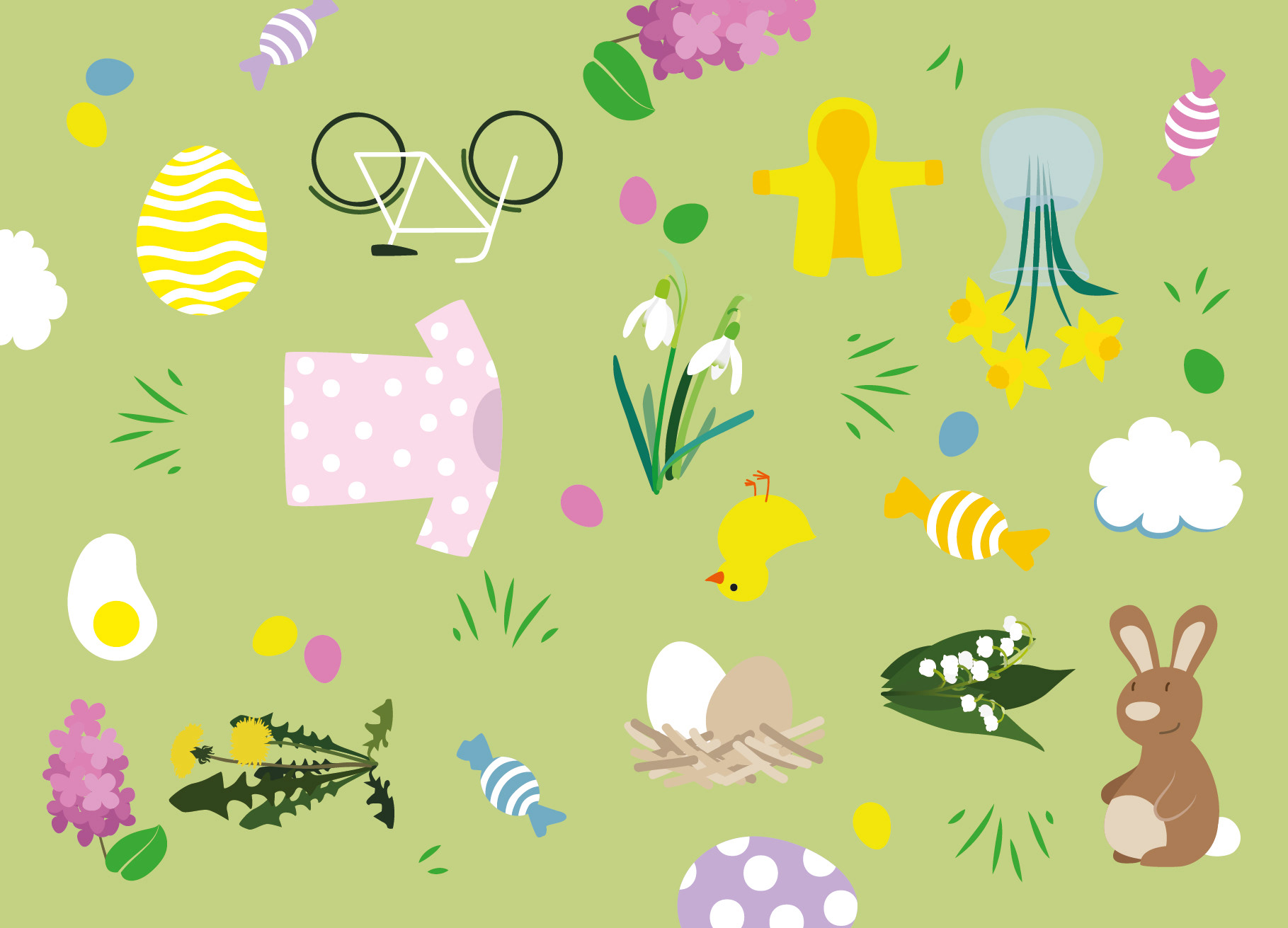 Postkarte Frühling