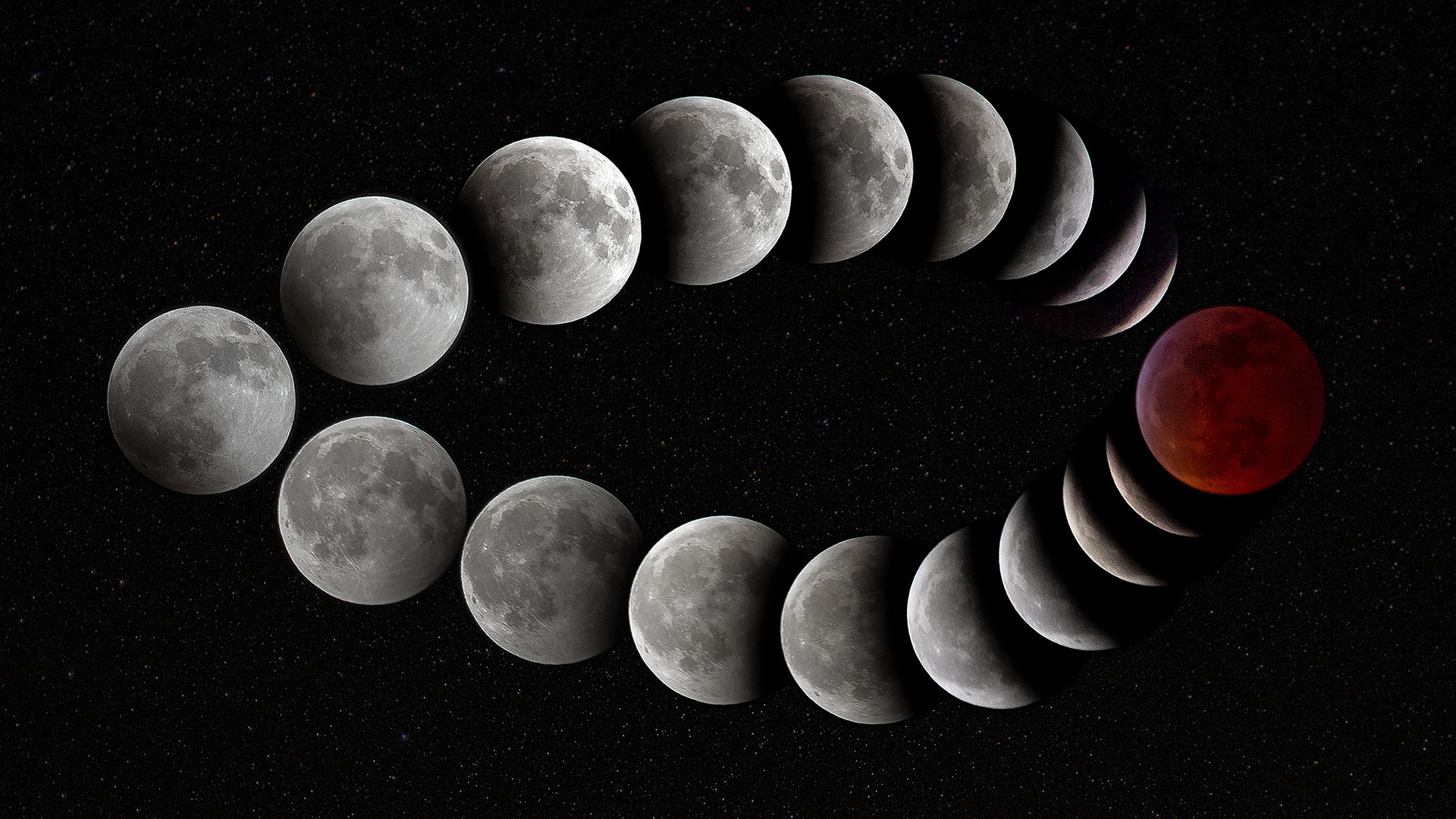 Blood Wolf Super Moon total eclipse. (Springfield, VA)