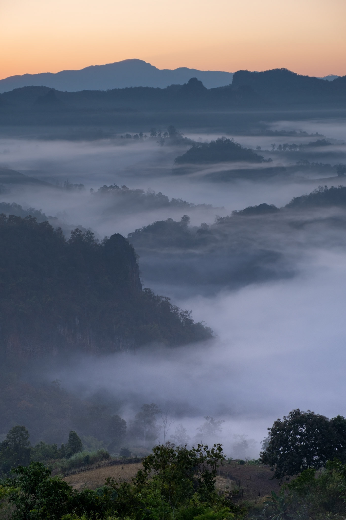 Misty Morning Mountains