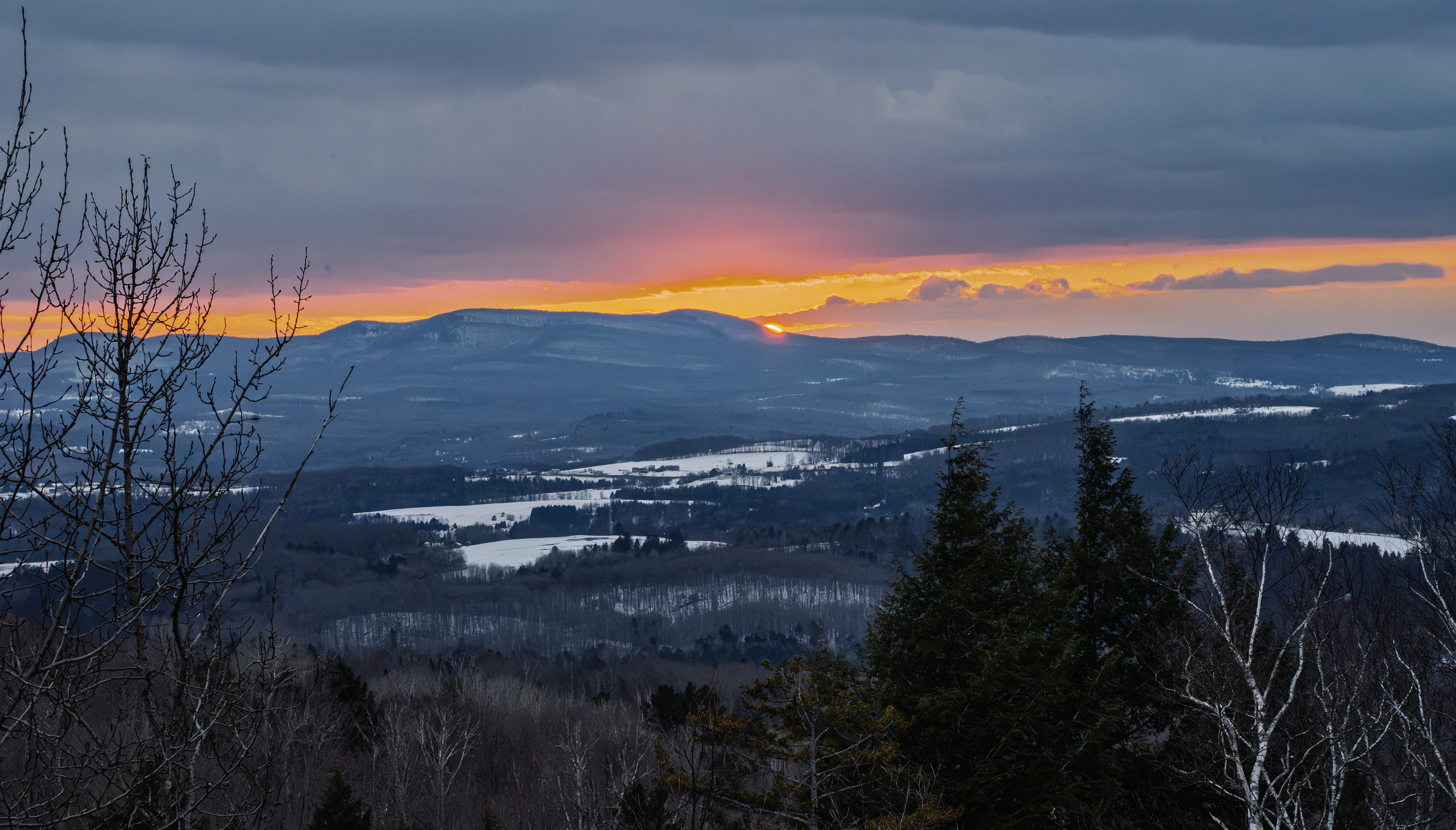 First Vermont Sunset View From Room