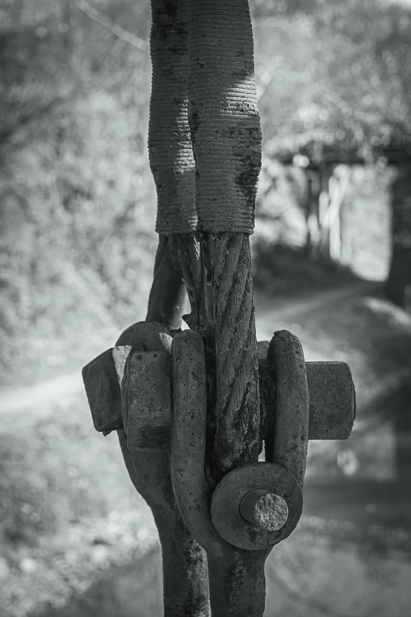 C&O Canal Williamsport, MD-Western Maryland RR Bridge Cable Vintage 1923
