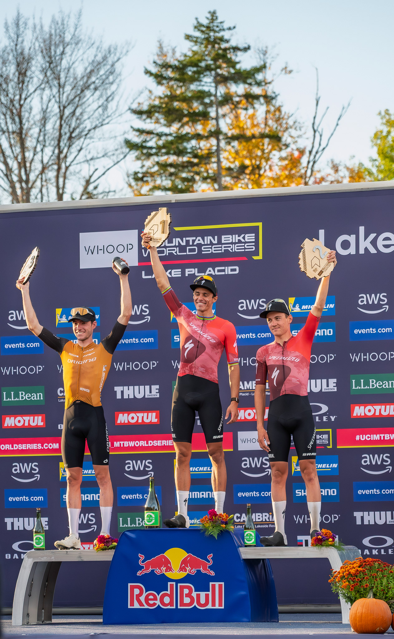 Men Short Track Podium