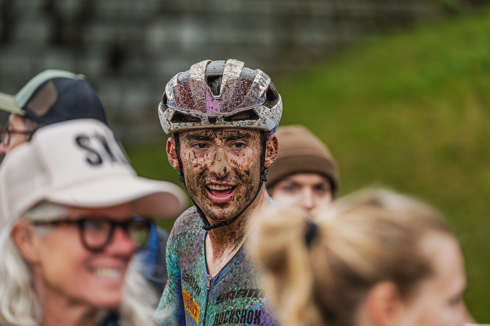 2026 UCI  Cross Country Short Track Rider Muddy But Smiling