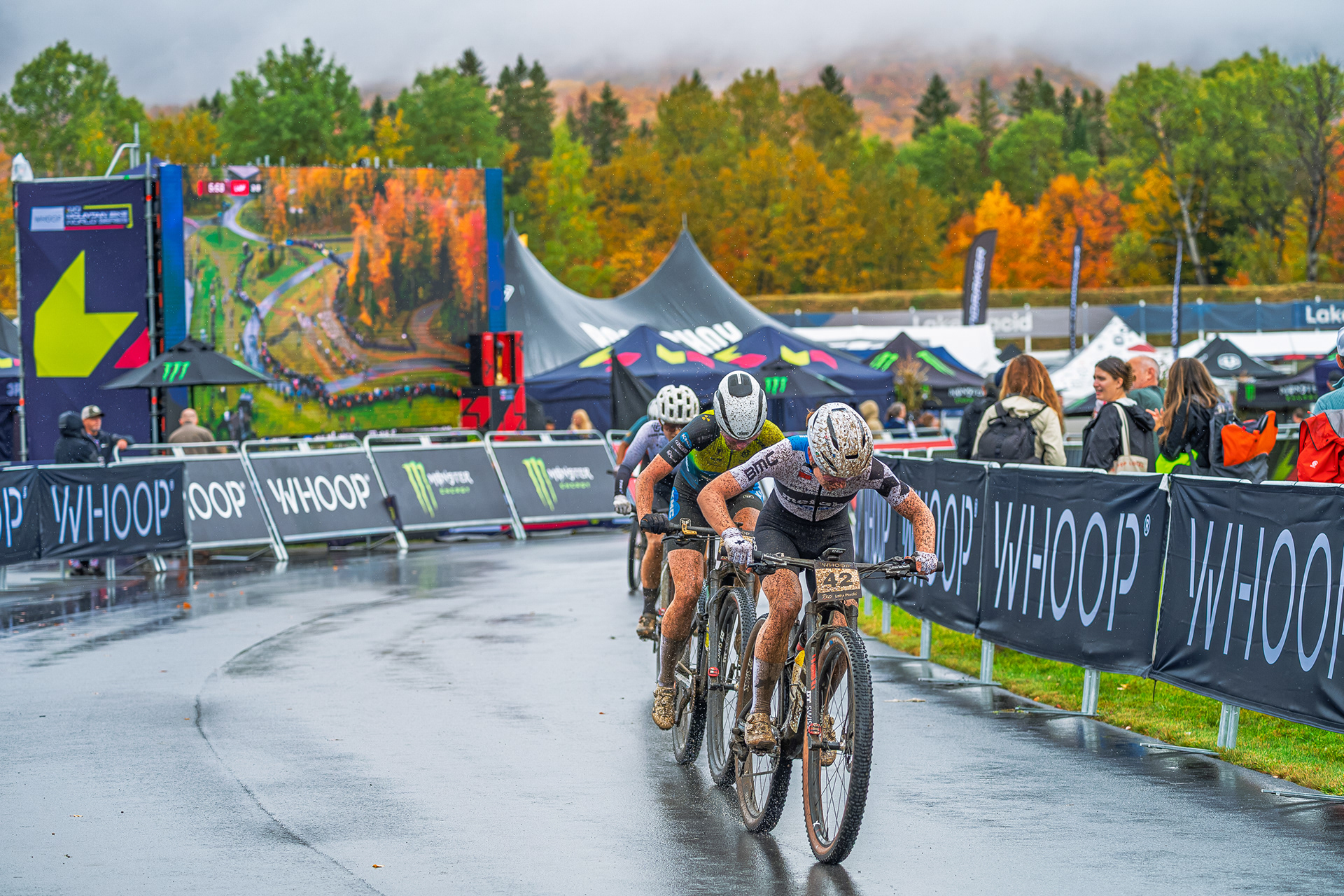 2026 UCI  Cross Country Short Track Riders Racing In The Rain And Mud     