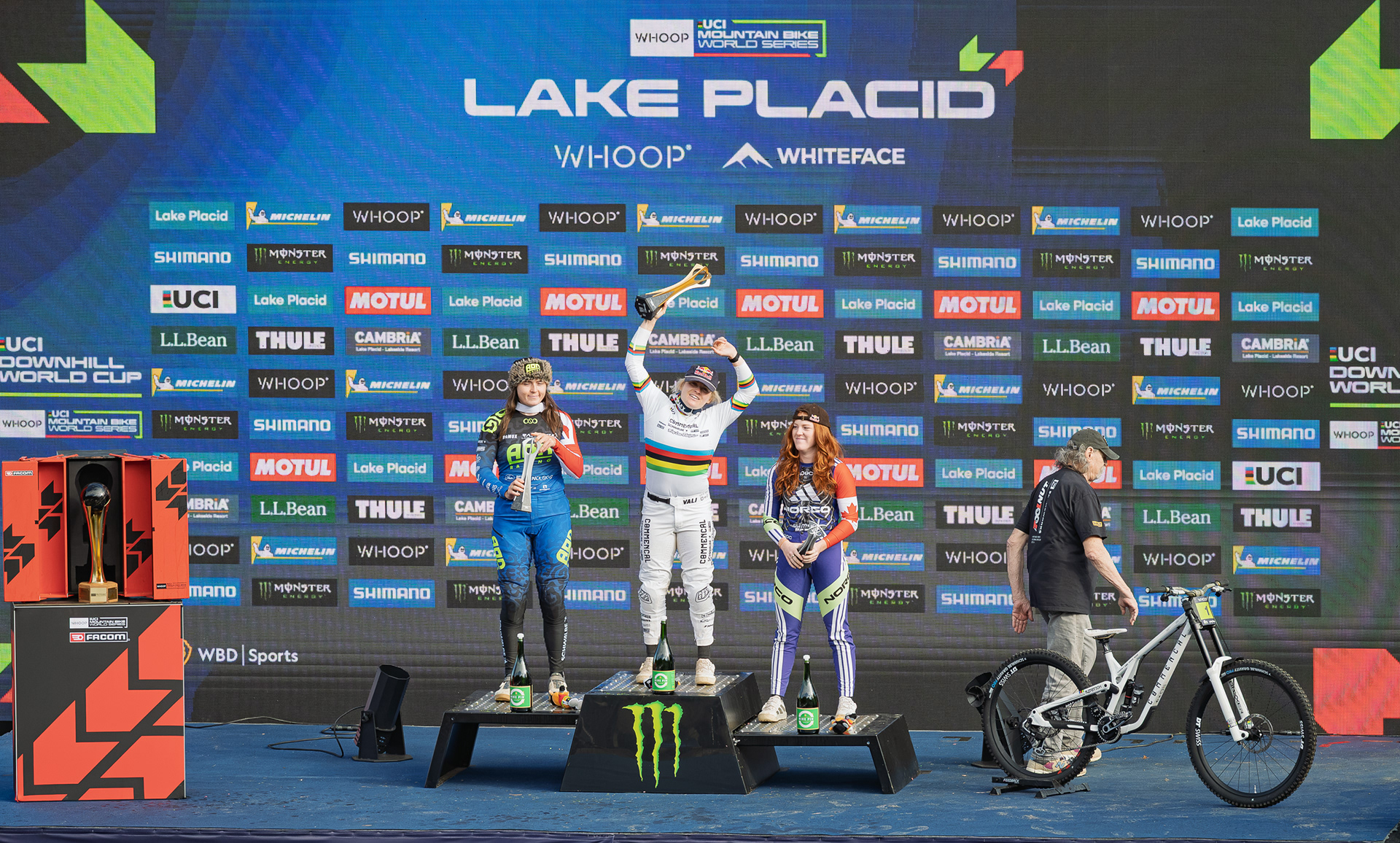 2026 UCI Downhill World Cup Women's Podium