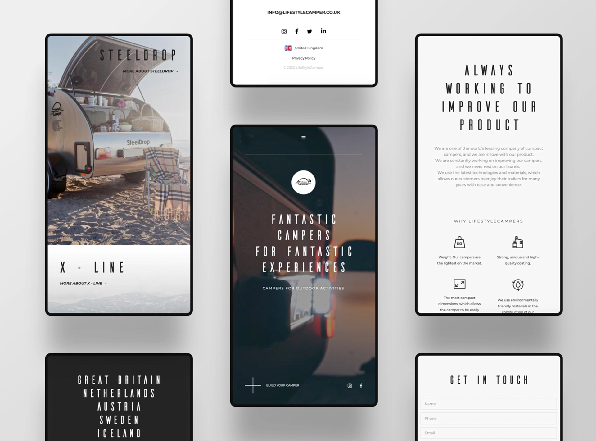 Mobile UI Layout "LSC"