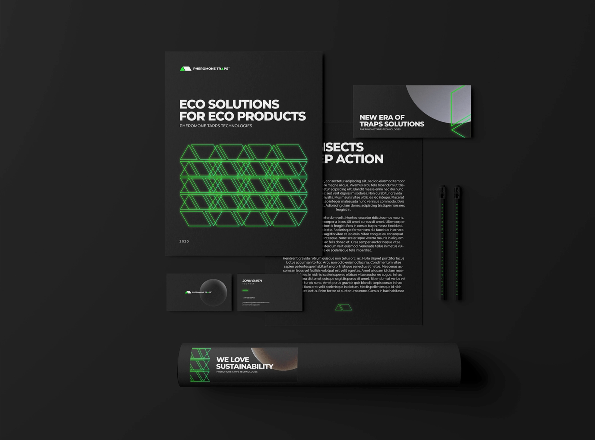 Stationery Design for "Pheromone Traps"
