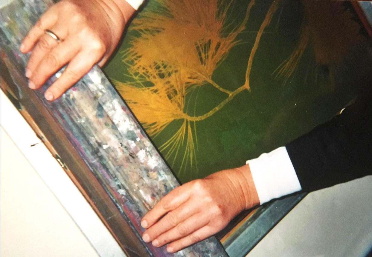 Siebdruck auf Textilien und Papier
