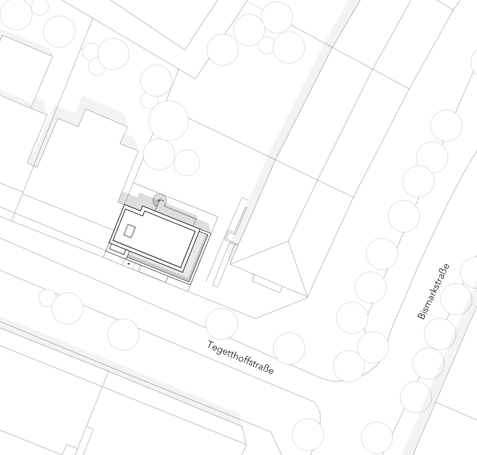 BCT, Architekt, Hamburg, Neubau, Baulücke, Lageplan