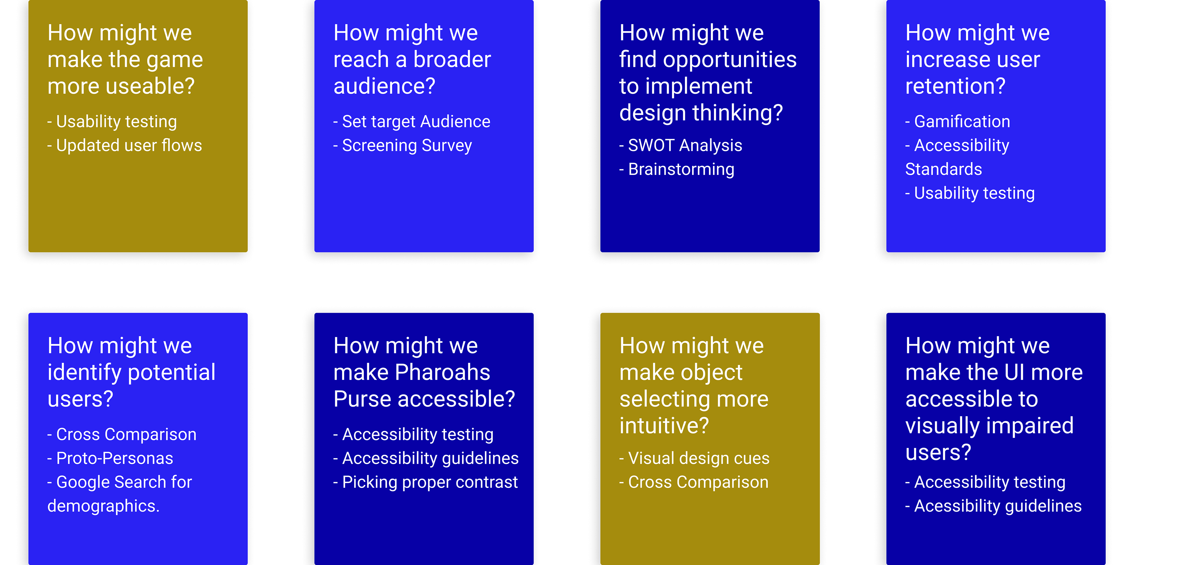 How might we improve the user's experience by prioritizing usability and accessibility?