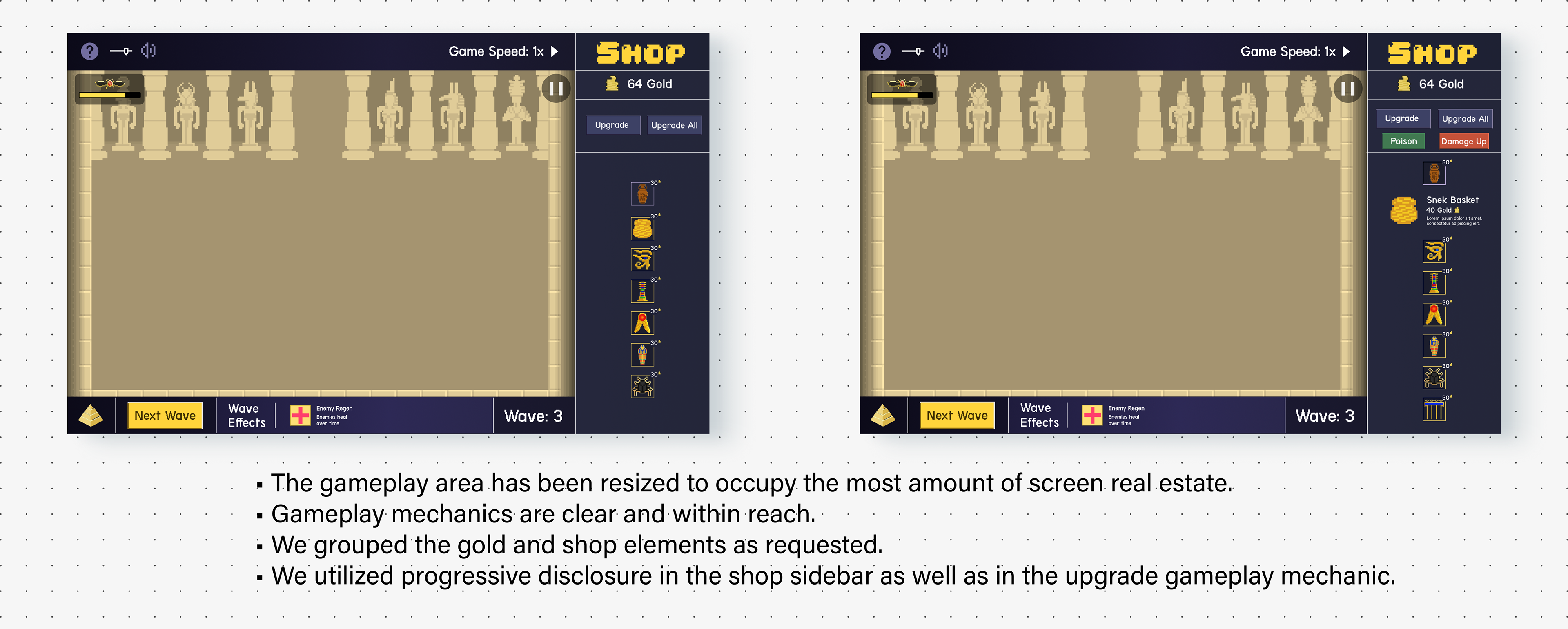 Gameplay and leaderboard screens.