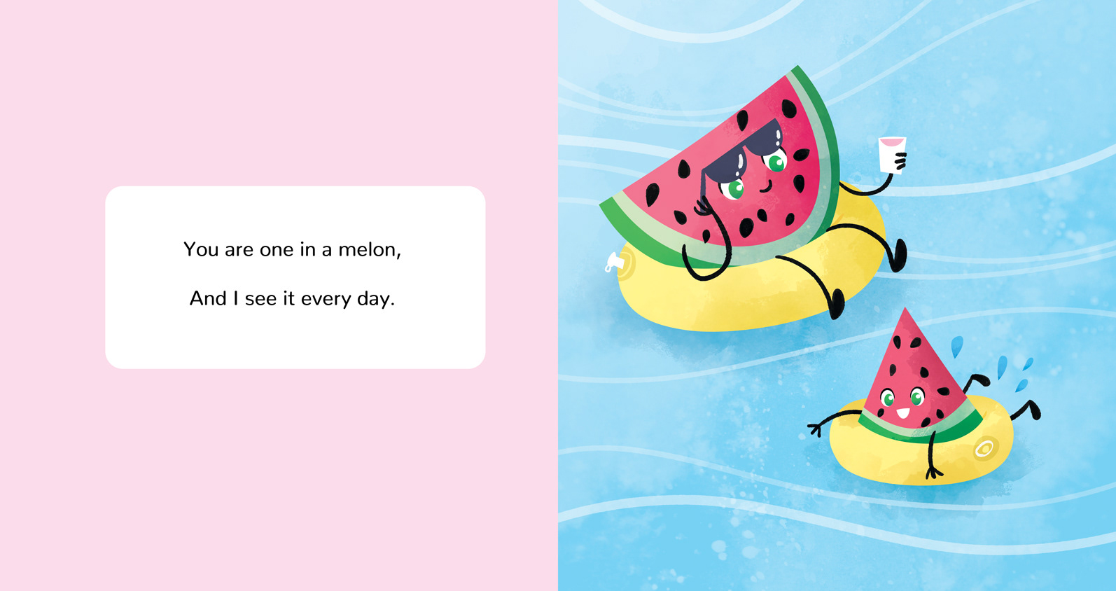 Donut Give Up sample spread from the book