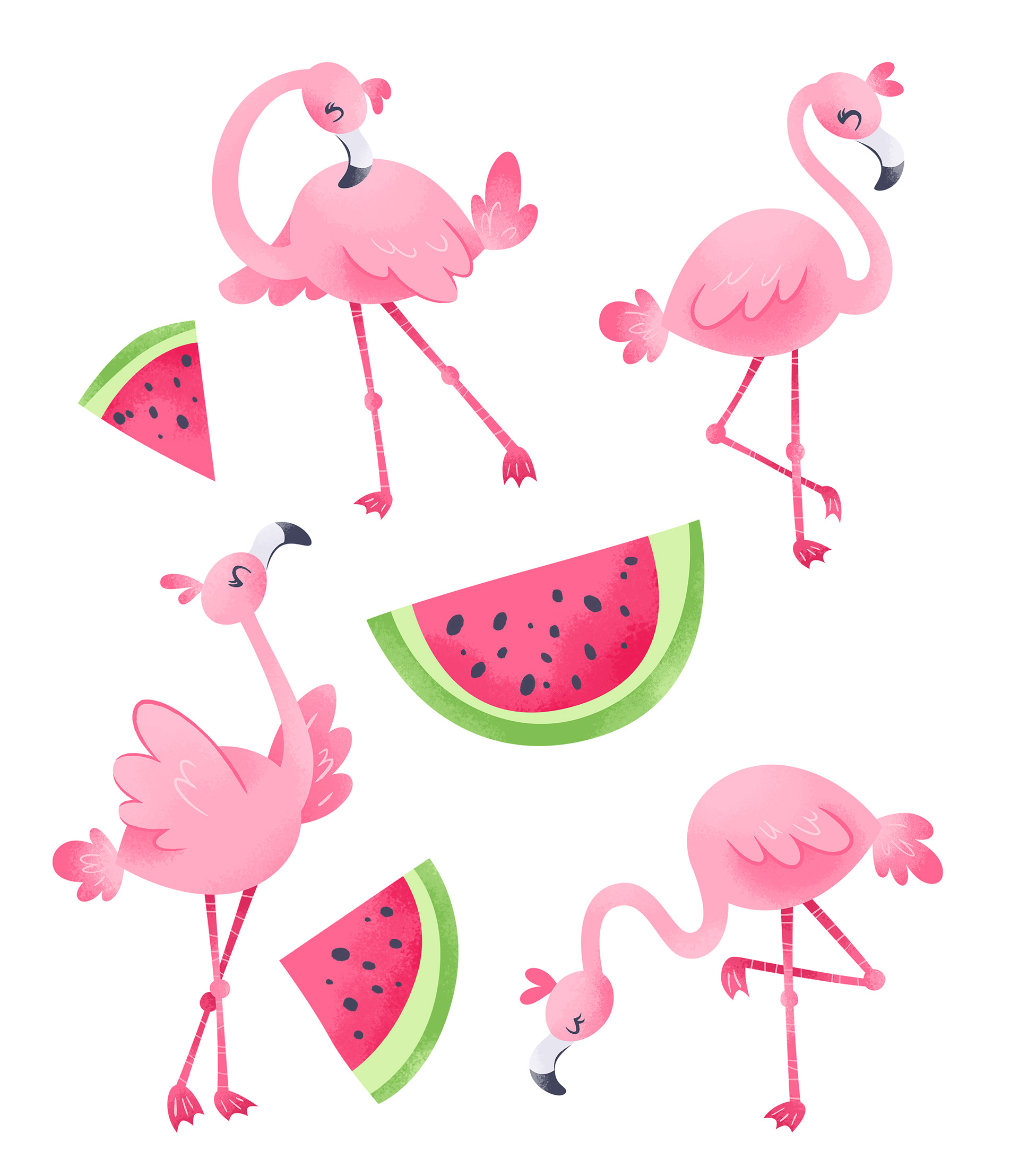 Pink Flamingos, for licensing, 2019