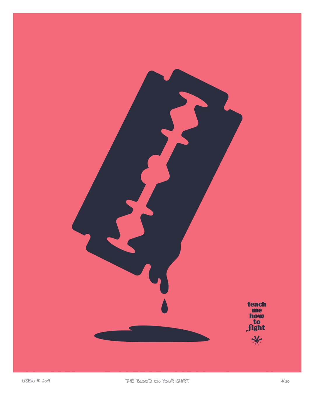 Rose + bleu pailleté