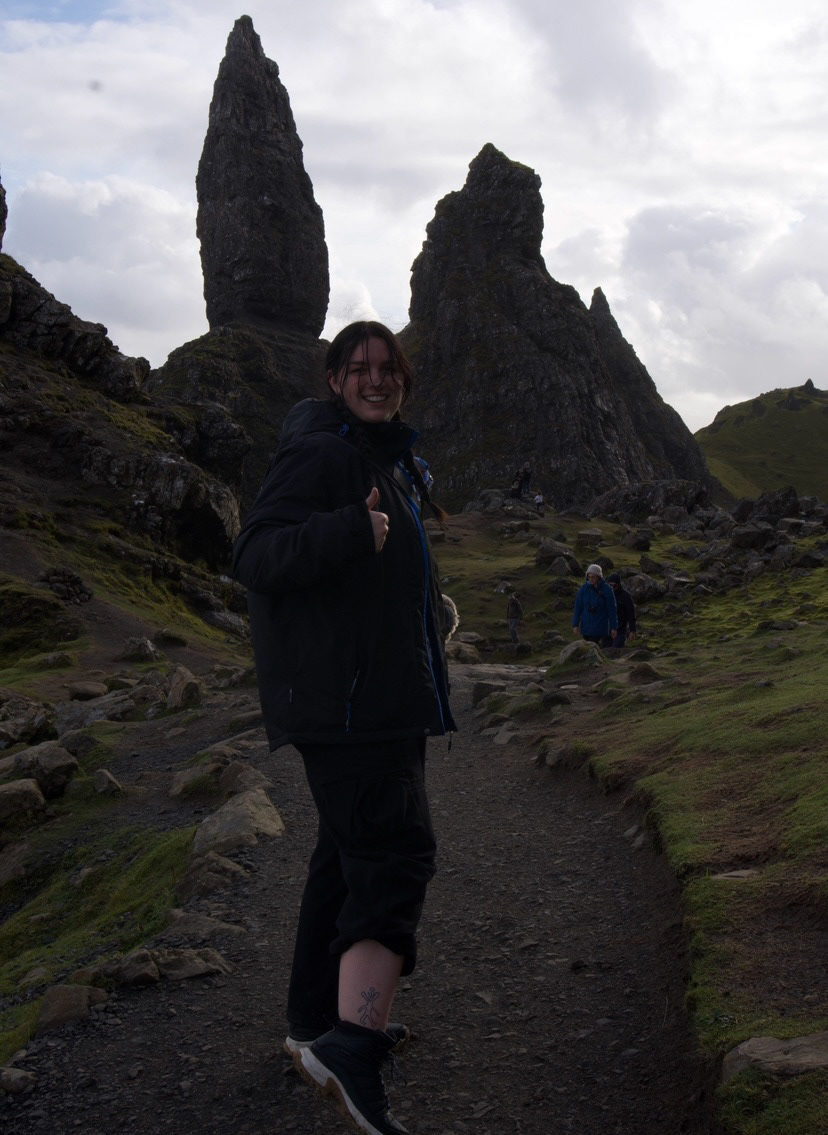 Allyssa at Old Man of Storr, Isle of Skye