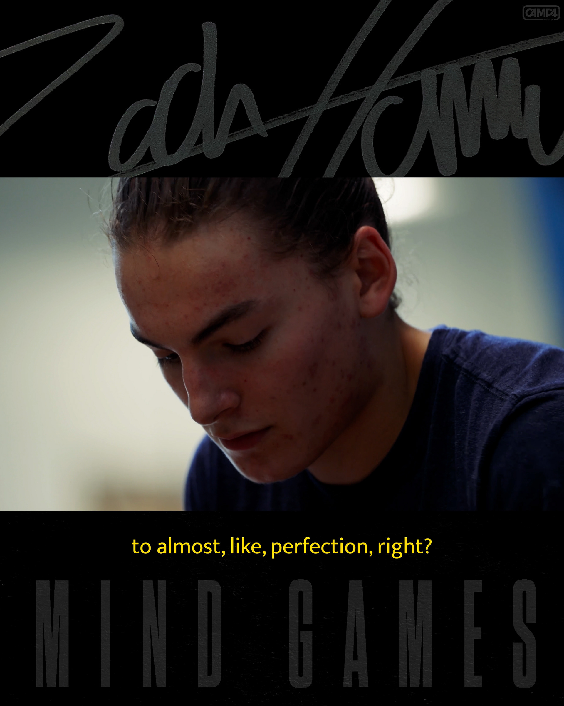 Digital frame for social media posting of "Mind Games" (2024).