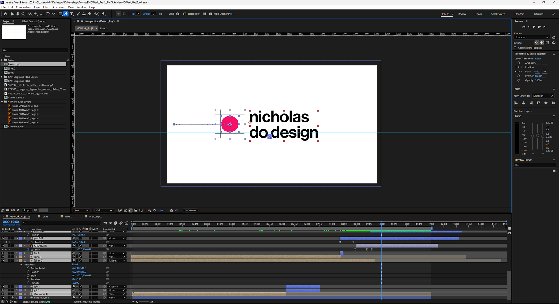 After Effect Working File (0:10:00)
