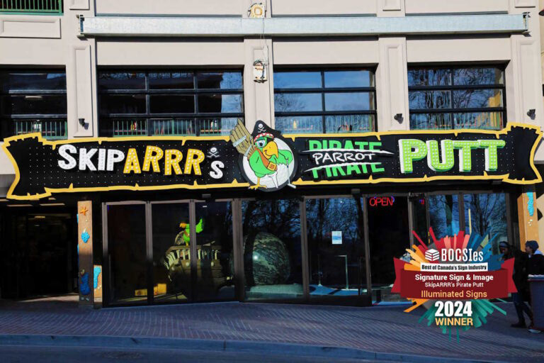 Skiparrr's parrot Putt Sign