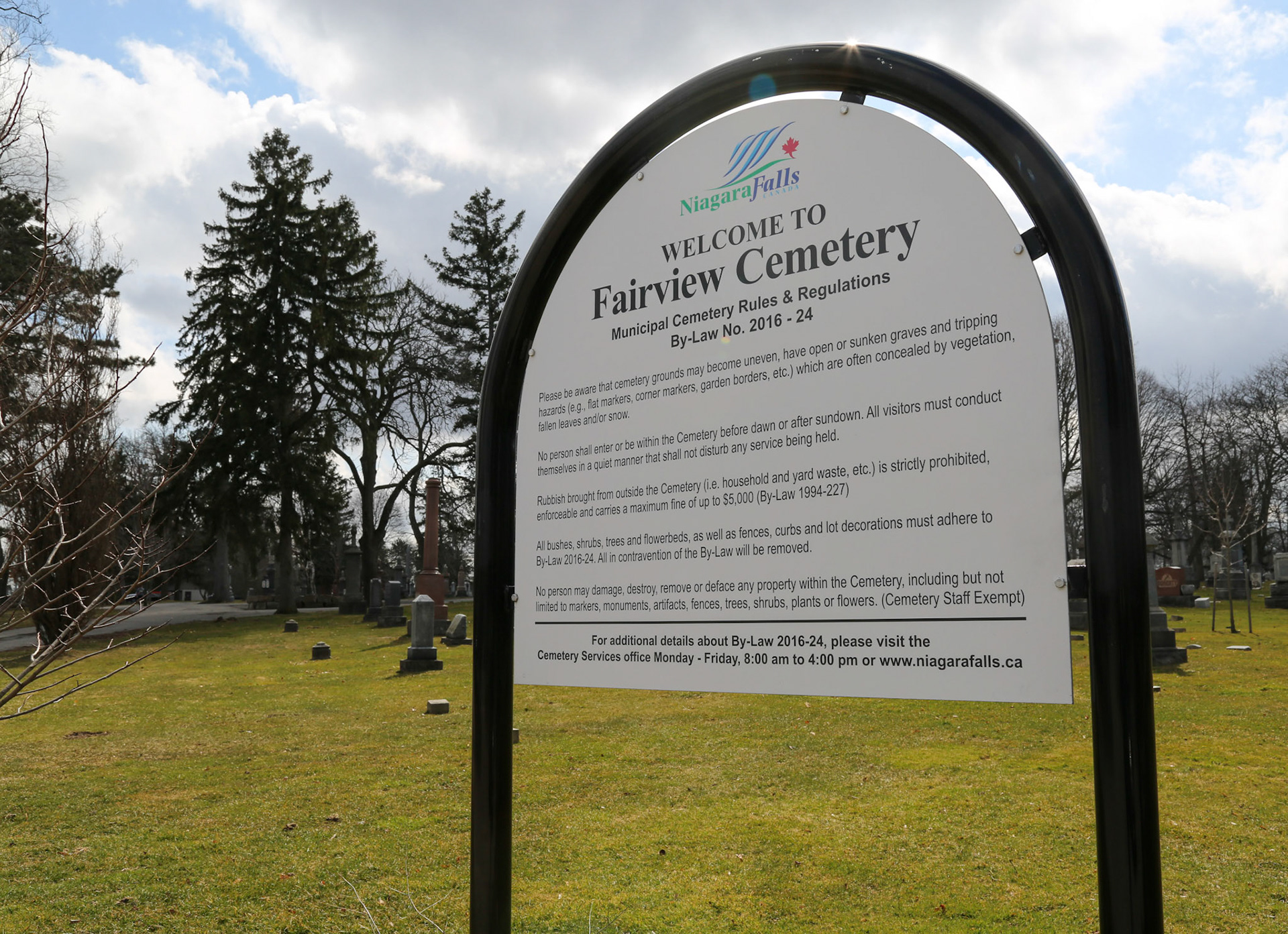 Cemetery Signage