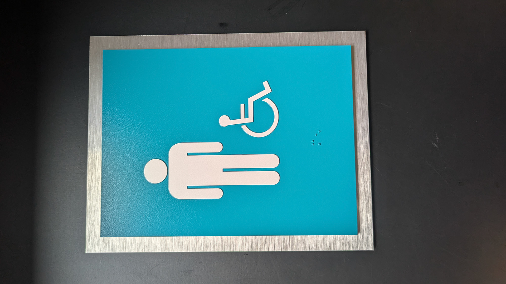 Two part accent signage