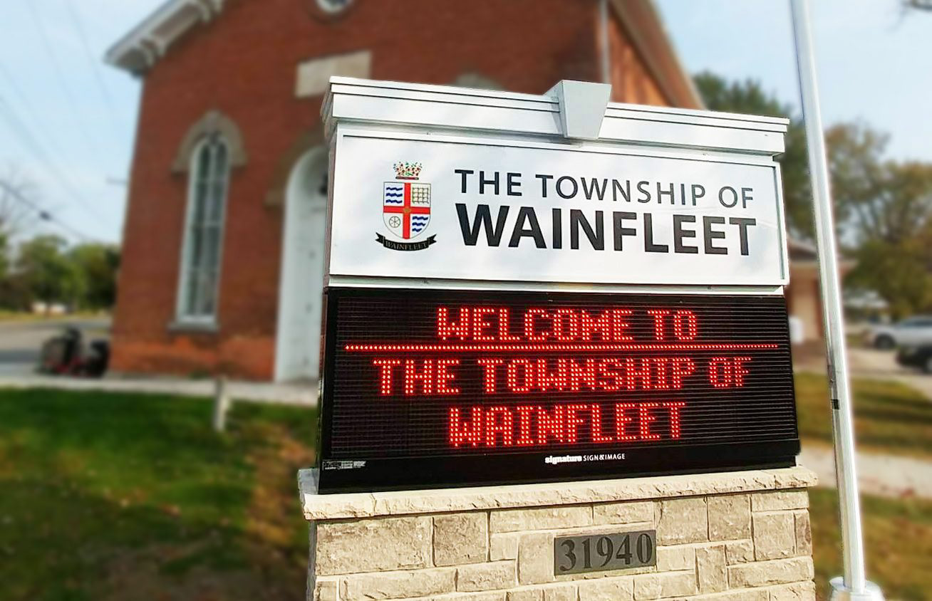 Wainfleet digital Sign award