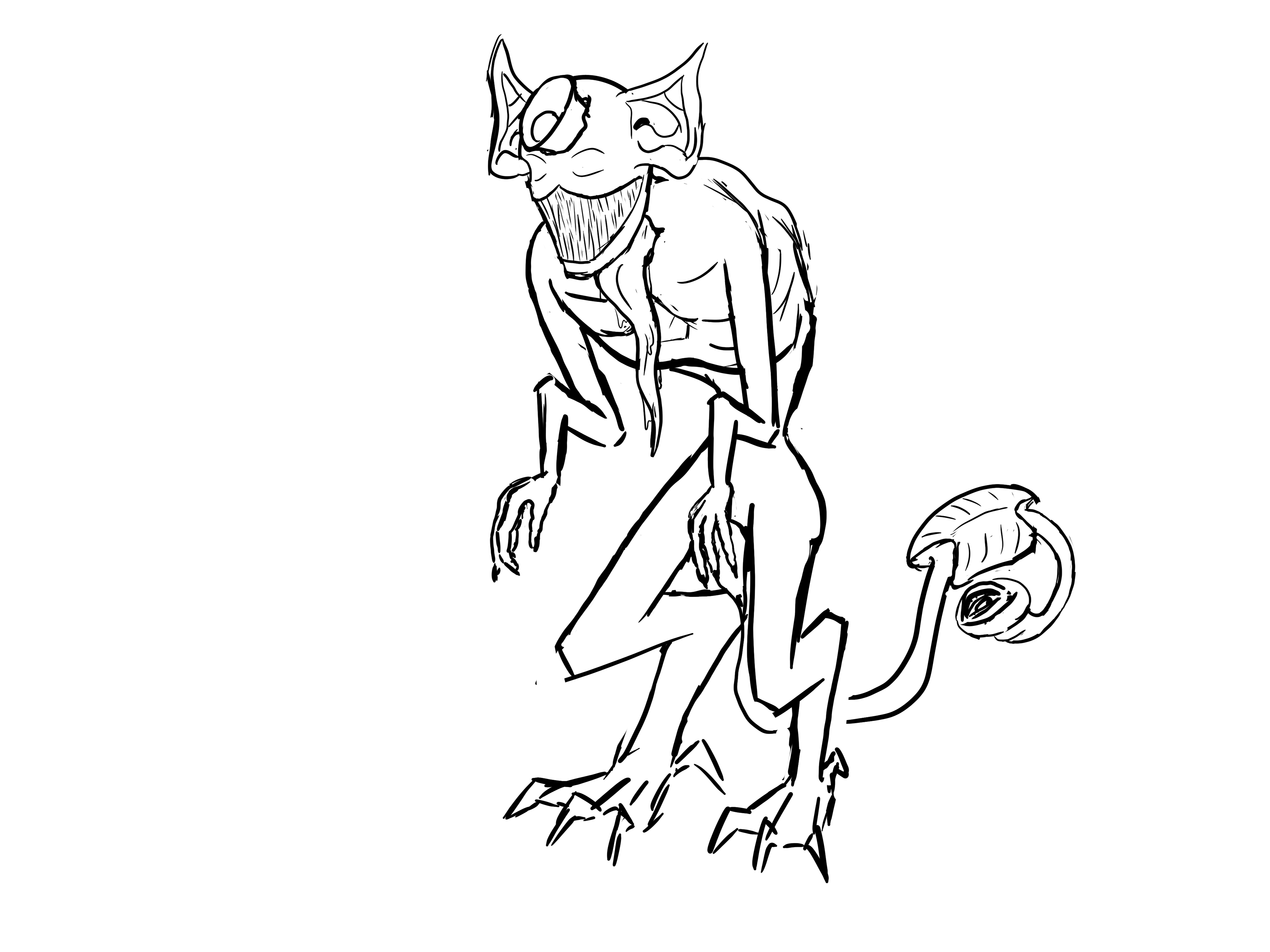 An idea for the blind monster, we didn't keep it