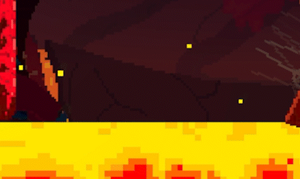 Lava particles