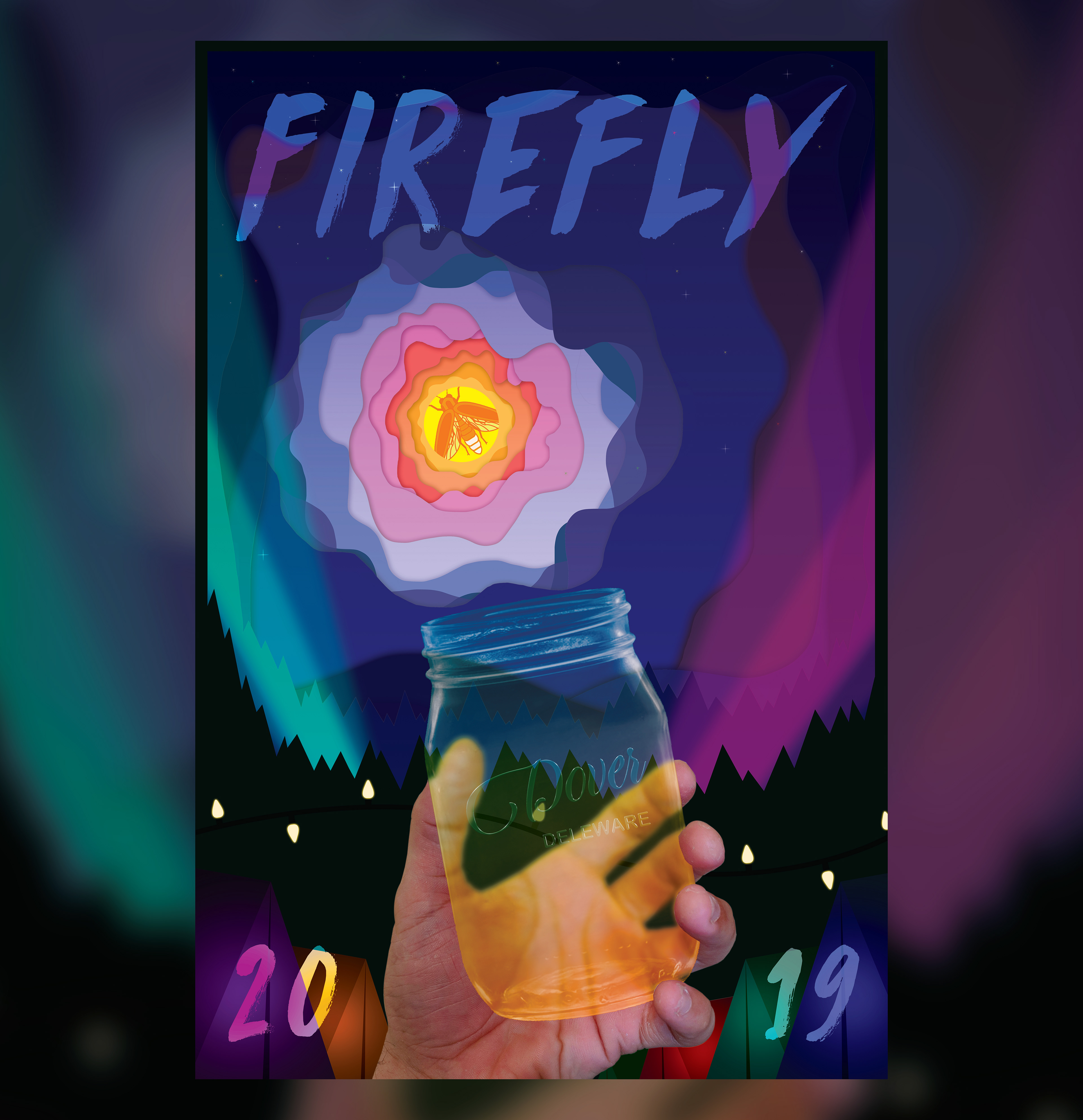 Poster made for FIREFLY'S 2019 Poster Contest - This design ended up in the top 10 of all designs.