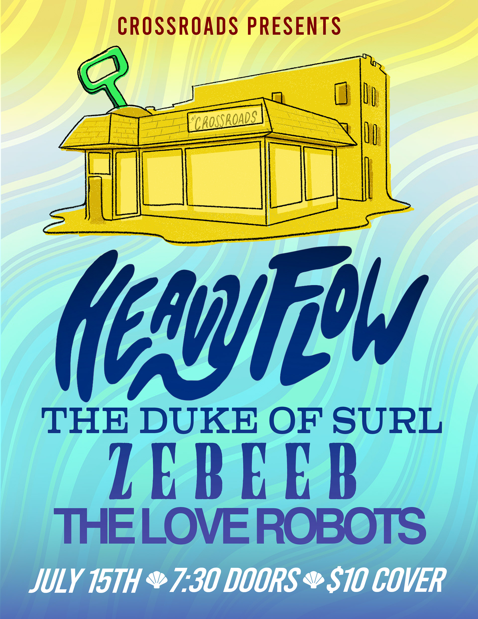 Flier for Local Concert - Procreate for sand castle & Photoshop