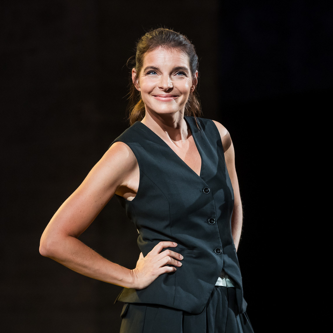 Yvonne Catterfeld während ihrer Tournee „Change” mit einem Auftritt im Rahmenprogramm der 72. Bad Hersfelder Festspiele am 17. August 2023 in der Stiftsruine Bad Hersfeld / Hessen / Deutschland