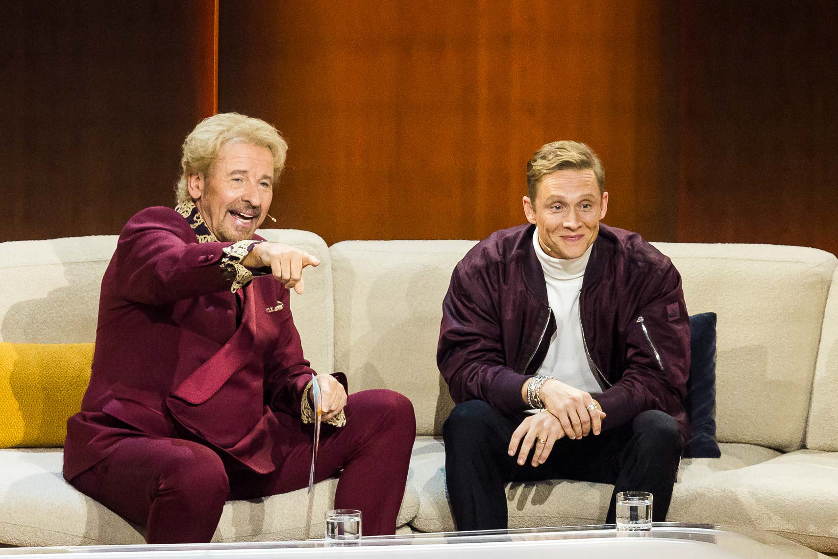 Thomas Gottschalk (73) mit Schauspieler Matthias Schweighöfer (42)