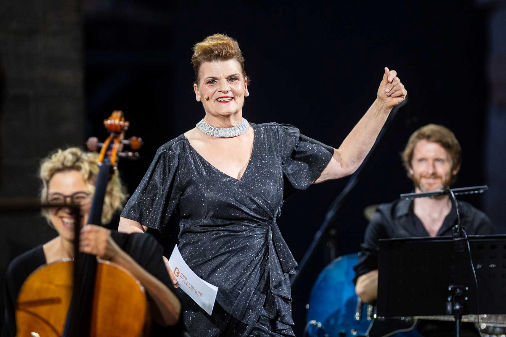 Gayle Tufts bei der Abschlussgala der 75. Bad Hersfelder Festspiele in der Stiftsruine in Bad Hersfeld, Deutschland, 16. August 2026