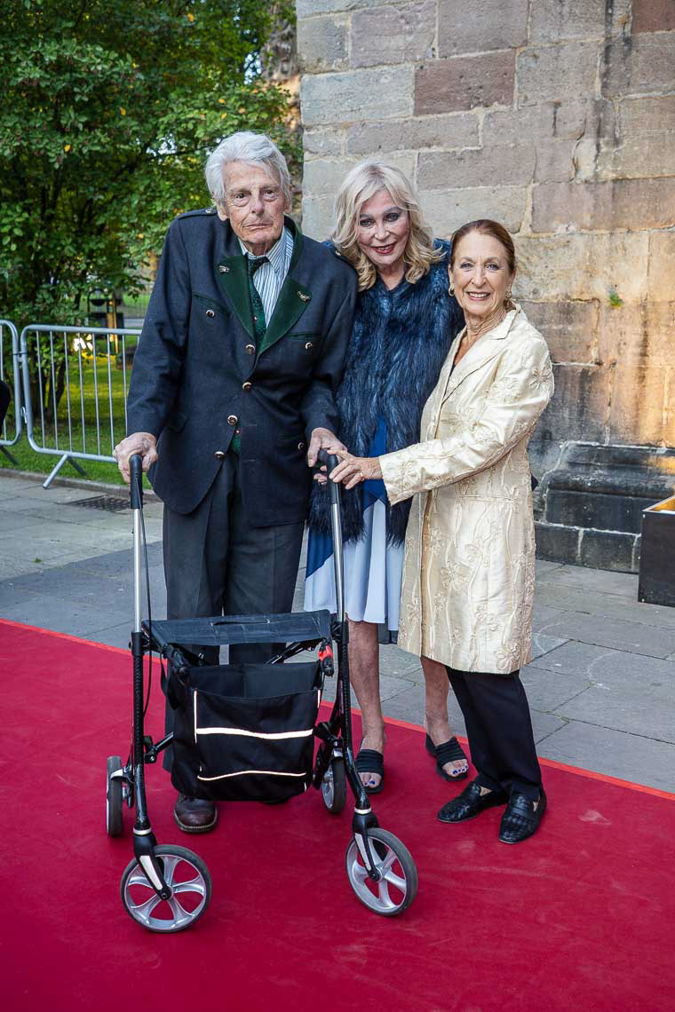 Klaus und Evelny Bresser mit Daniela Ziegler (Schauspielerin)