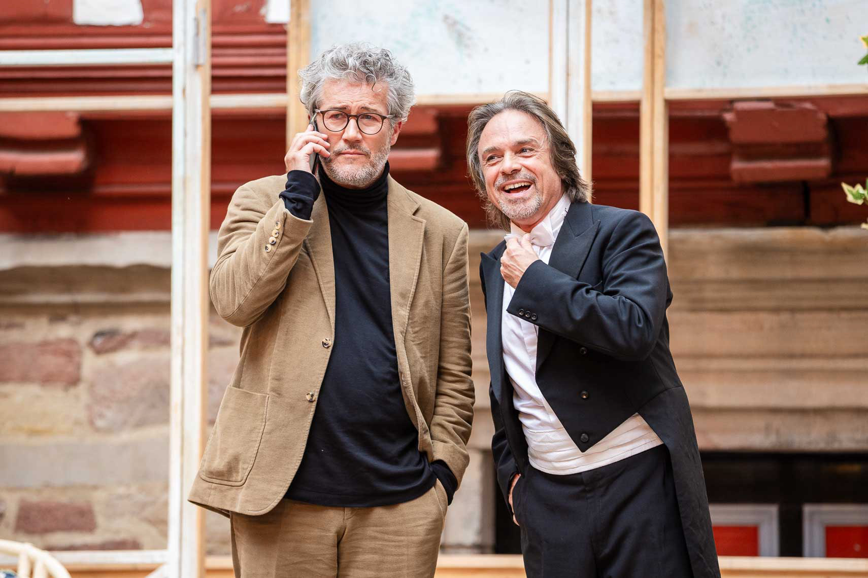 Christian Nickel (Peer) und Sebastian Goder (Claus)