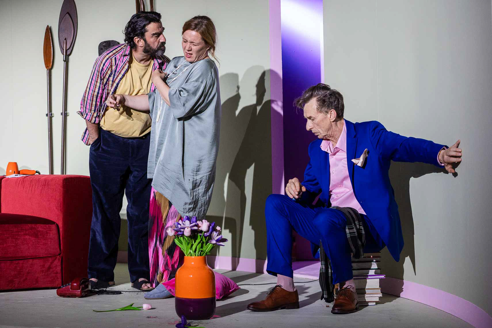 Michele Cuciuffo (Michel Houillé), Mara Widmann (Véronique Houillé), Thorsten Krohn (Alain Reille)