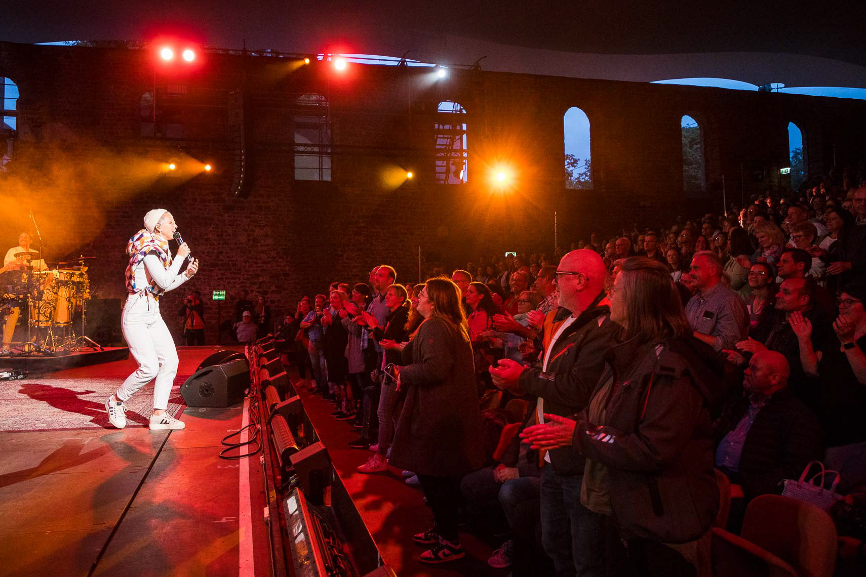 Stefanie Heinzmann „Celebrating 15 years of love & live” im Rahmenprogramm der 72. Bad Hersfelder Festspiele in der Stiftsruine, 31. Juli 2023, Bad Hersfeld / Hessen / Deutschland
