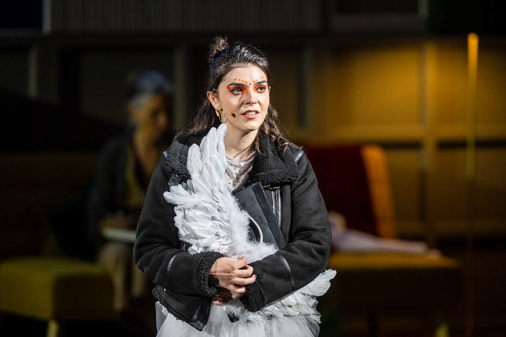 Helena Charlotte Sigal (Lena) während der Medienprobe zu "Wie im Himmel" bei den 73. Bad Herfsleder Festspiele am 25. Juli 204 in der Stiftsruine Bad Hersfeld / Hessen / Deutschland