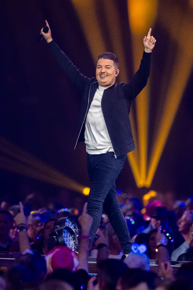 Marco Schuitmaker bei der TV Show Schlagerbooom 2025 – Alles funkelt! Alles glitzert!, die TV Show des Jahres in der Westfalenhalle in Dortmund, Deutschland. 18. Oktober 2025.