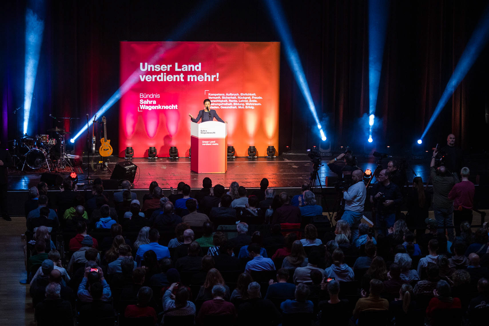 Das Kasseler Kongress Palais war gut gefüllt, als Sahra Wagenknecht dort sprach.