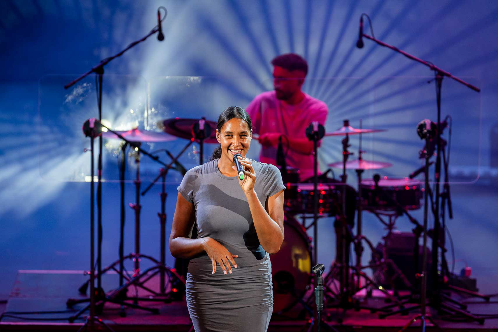 Cassandra Steen mit ihrem Konzert im Rahmenprogramm der 71. Bad Hersfelder Festspiele am 19. August 2022 in der Stiftsruine Bad Hersfeld / Hessen / Deutschland