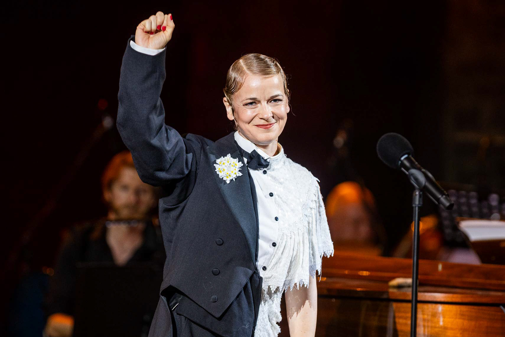 Varia Sjöström bei der Abschlussgala der 75. Bad Hersfelder Festspiele in der Stiftsruine in Bad Hersfeld, Hessen, Deutschland, 16. August 2026