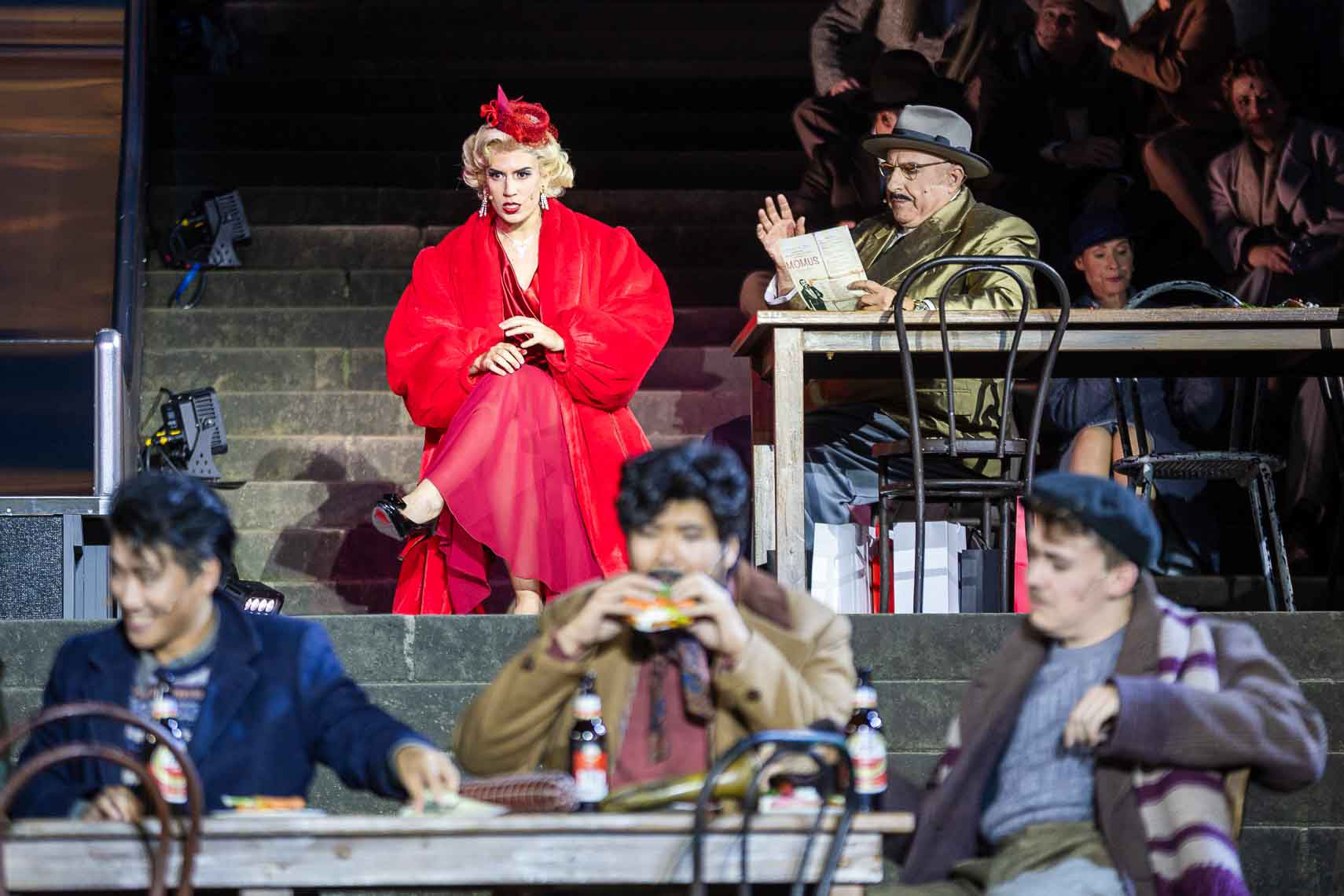 Candela Gotelli (Musetta), Rainer Zaun (Alcindoro)