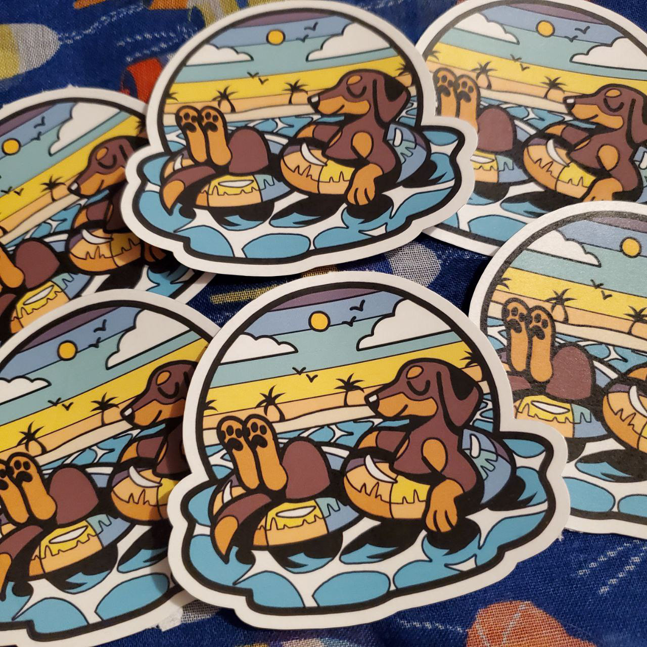 Pool Pup Stickers