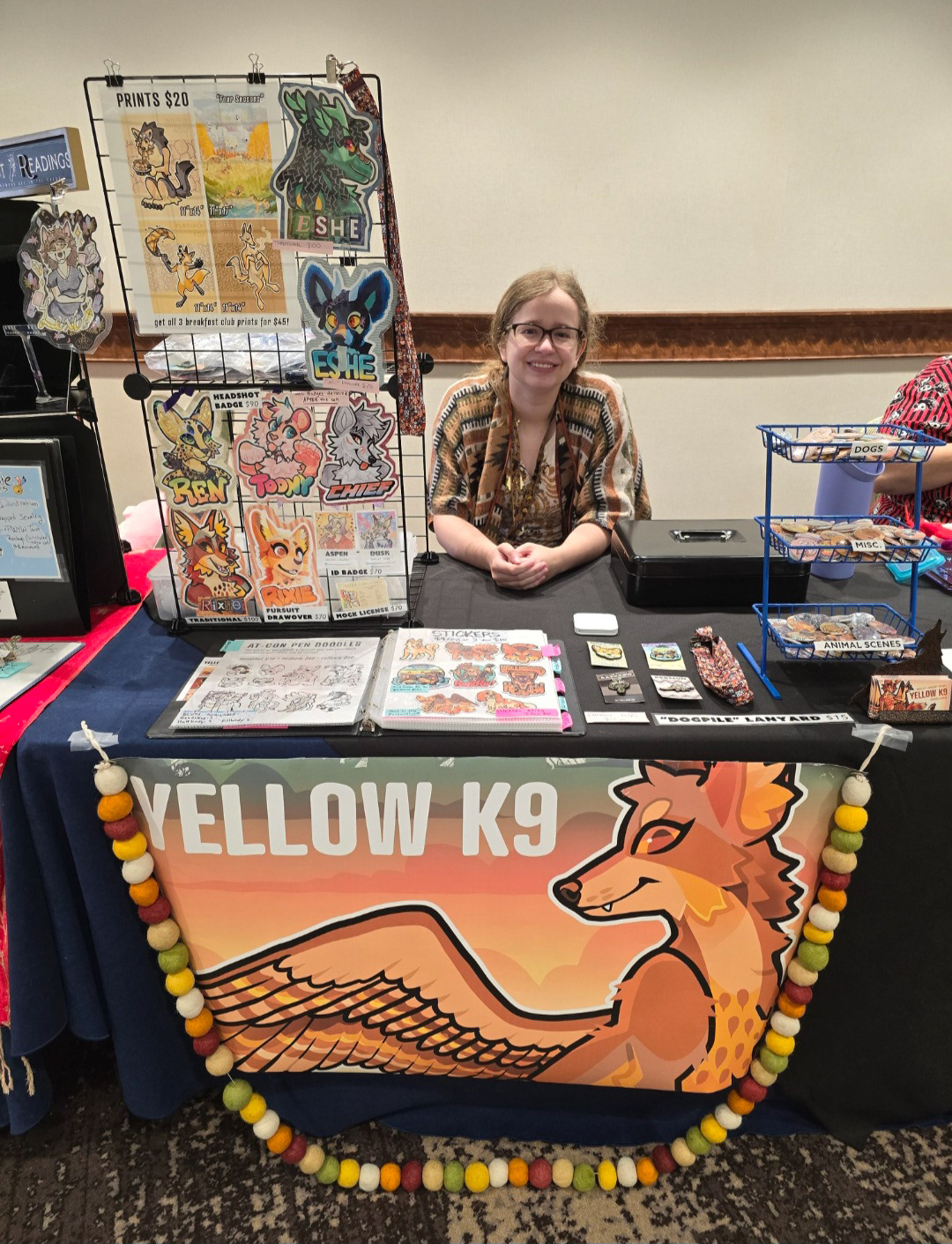 Fursonacon Artist Alley, August 2024