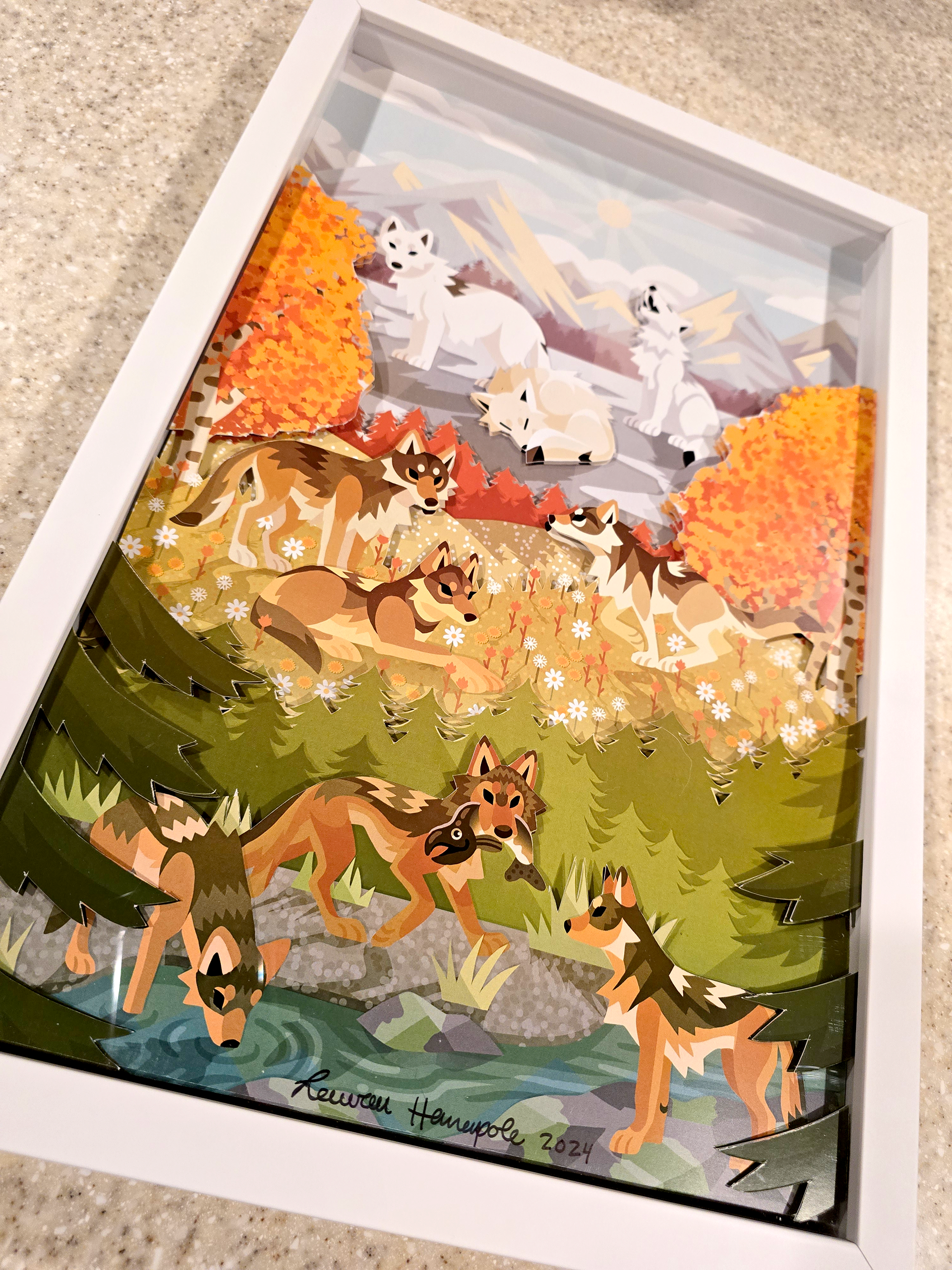 "Four Seasons" 3D Cutout Print