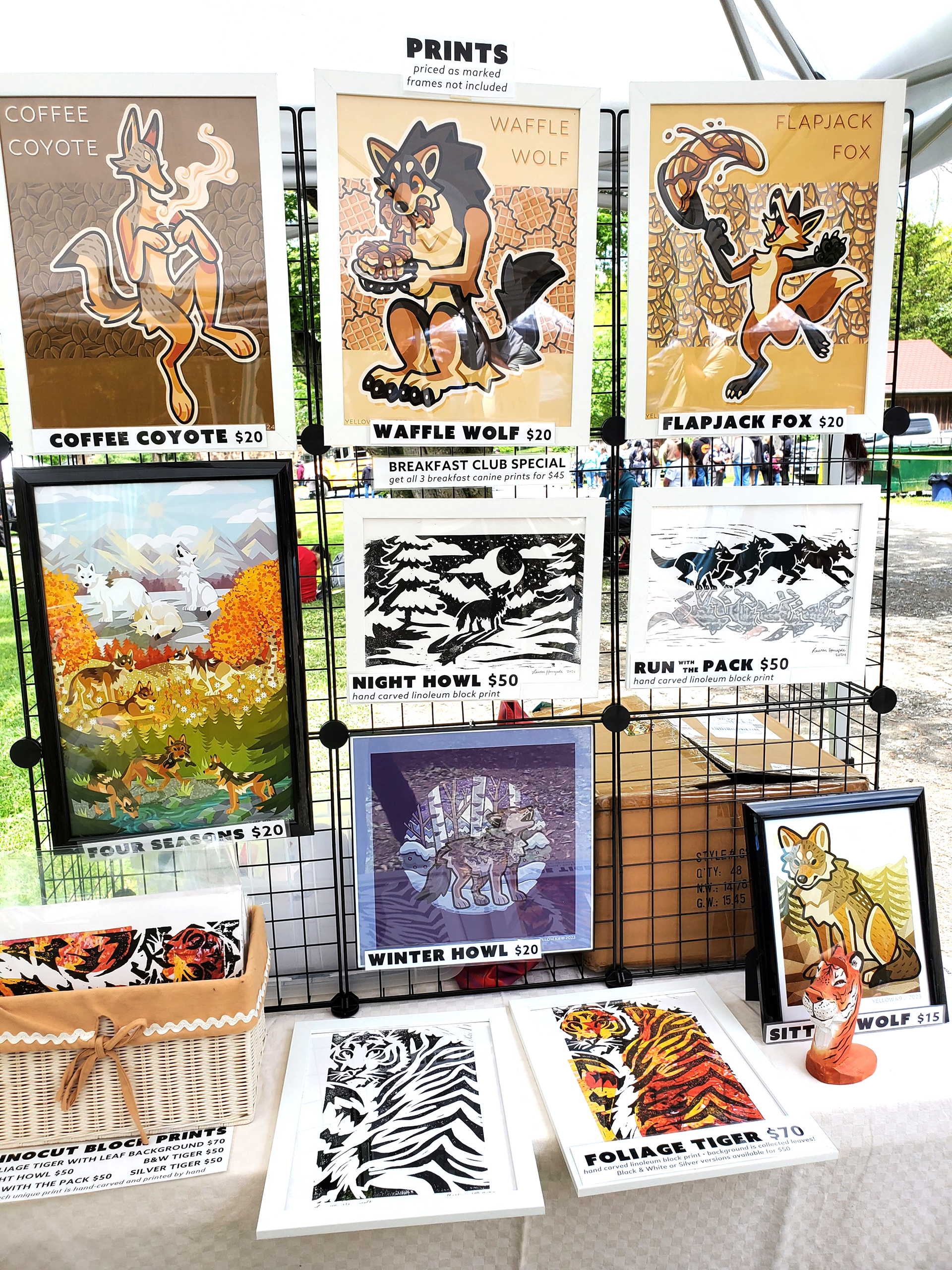 Wolf Sanctuary of PA Art Show, May 2024