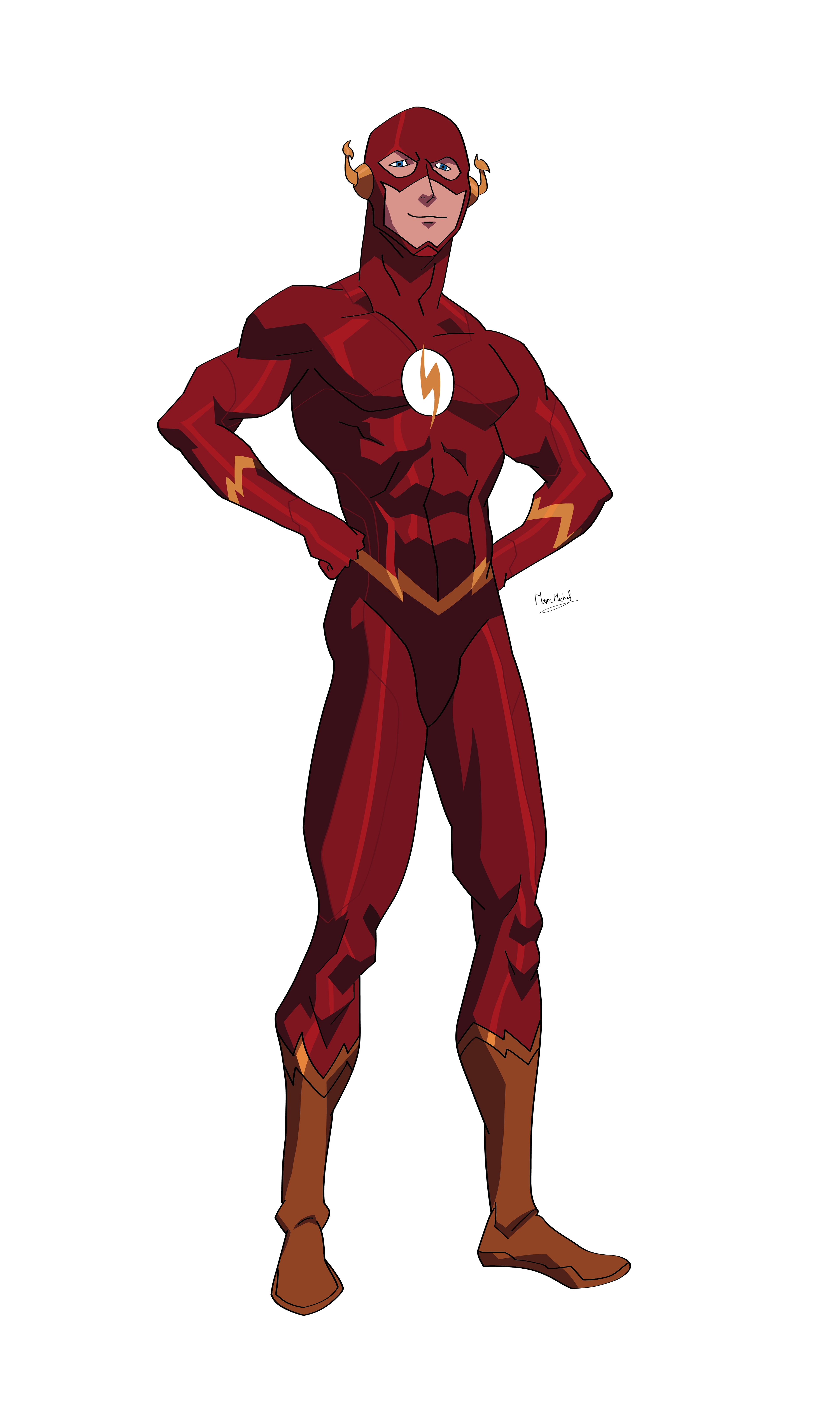 Marc Michel Art - The Flash (Justice League: The Flashpoint Paradox)