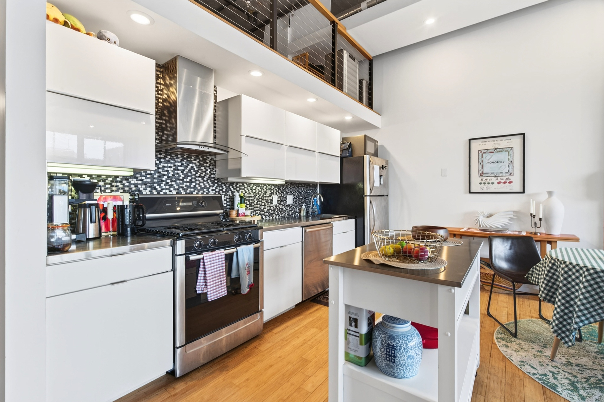 Real estate living space photo, Chelsea MA