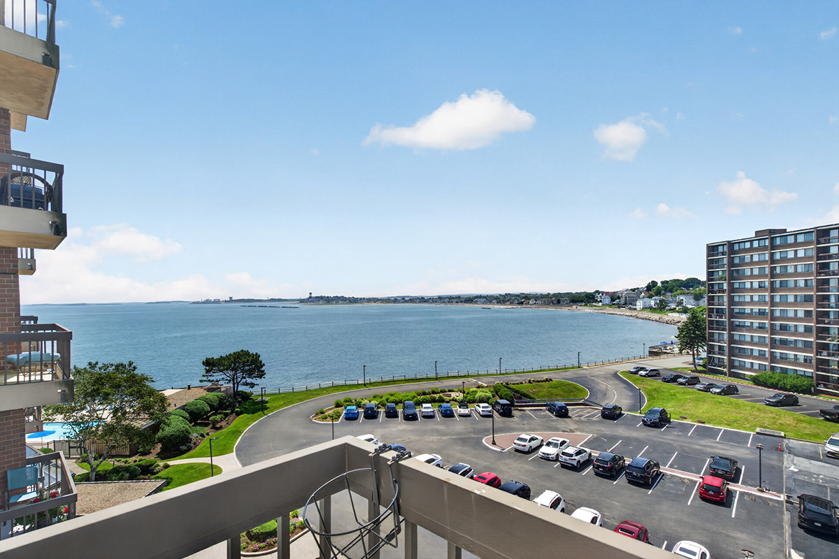 Harbor view from the private balcony, Winthrop MA